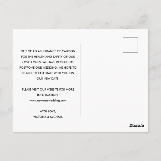 We kunnen niet zeggen dat ik doe zes meter uit elk briefkaart (Achterkant)