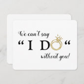 We kunnen niet zeggen dat ik het zonder jou doe |  kaart (Voorkant / Achterkant)