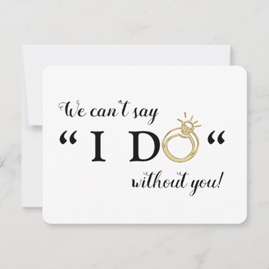 We kunnen niet zeggen dat ik het zonder jou doe |  kaart (Voorkant)