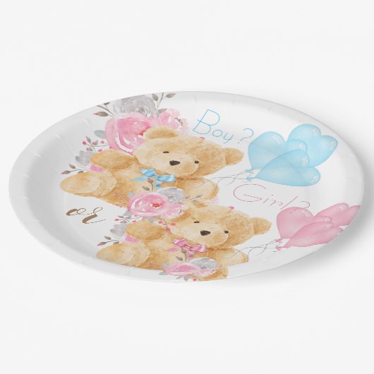 We kunnen nog lang wachten op Gender Reveal Papieren Bordje (Gekanteld)