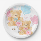 We kunnen nog lang wachten op Gender Reveal Papieren Bordje (Voorkant)