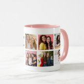 We kunnen om het even wat afstudeerder foto collag mok (Voorkant rechts)