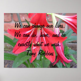 We kunnen ons leven veranderen. poster