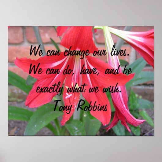 We kunnen ons leven veranderen. poster (Voorkant)