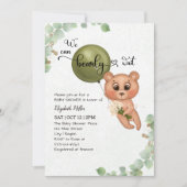 We kunnen op Teddy Bear Baby shower wachten. Kaart (Voorkant)