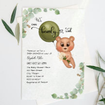 We kunnen op Teddy Bear Baby shower wachten.