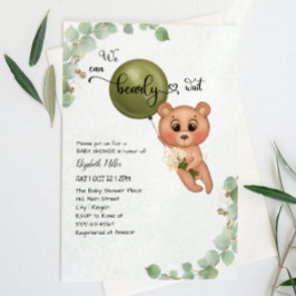 We kunnen op Teddy Bear Baby shower wachten. Kaart