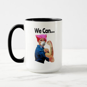 We kunnen Rosie de Riveter laten stemmen. Mok