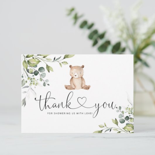 We kunnen snel wachten op baby shower, dank u. kaart (Staand voorkant)