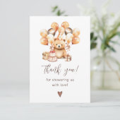 We kunnen snel wachten op baby shower, dank u. kaart (Staand voorkant)