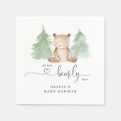 We kunnen snel wachten op baby shower servet (Voorkant)