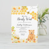 We kunnen snel wachten op baby shower Uitnodiging (Staand voorkant)