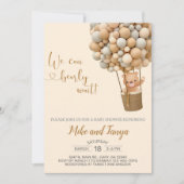 We kunnen snel wachten op een hete luchtballon en kaart (Voorkant)