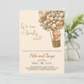 We kunnen snel wachten op een hete luchtballon en kaart (Staand voorkant)