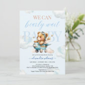 We kunnen snel wachten op het baby shower kaart (Staand voorkant)