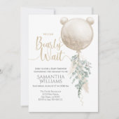 We kunnen snel wachten op het Baby shower van de b Kaart (Voorkant)