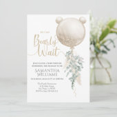We kunnen snel wachten op het Baby shower van de b Kaart (Staand voorkant)