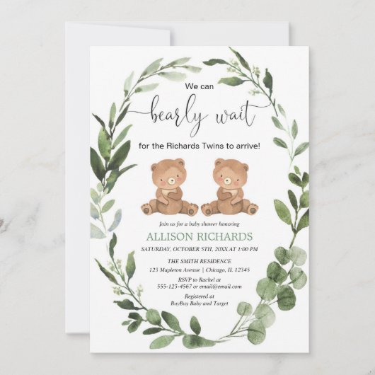 We kunnen snel wachten op het baby shower van de t kaart (Voorkant)