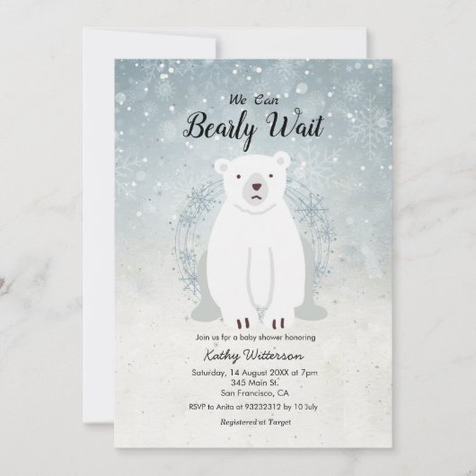 We kunnen snel wachten op het baby shower van het  kaart (Voorkant)