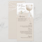 We kunnen snel wachten op het Baby shower van Mode Menu (Voorkant / Achterkant)