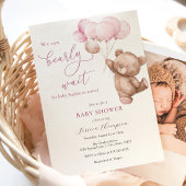We kunnen snel wachten op het Baby shower van Pink Kaart
