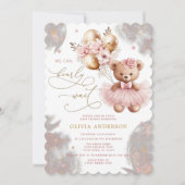 We kunnen snel wachten op het Baby shower van Pink Kaart (Voorkant)