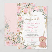 We kunnen snel wachten op het Baby shower van Pink Kaart (Voorkant / Achterkant)