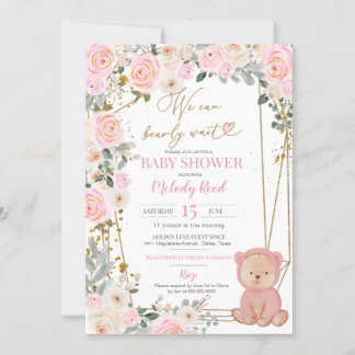 We kunnen snel wachten op het Baby shower van Pink Kaart