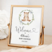 We kunnen snel wachten op het baby shower-welkomst poster