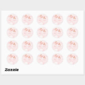 We kunnen snel wachten op roze Baby shower Ronde Sticker (Vel)
