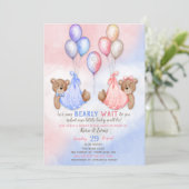 We kunnen snel wachten tot de Beren roze blauw zij Kaart (Staand voorkant)