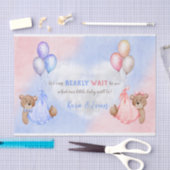 We kunnen snel wachten tot de Beren roze blauw zij Tissuepapier (Craft)