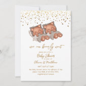 We kunnen twee keer wachten op neutraal Baby showe Kaart (Voorkant)