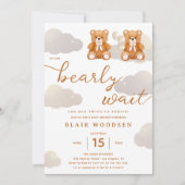 We kunnen twee keer wachten op Teddy Bear Baby sho Kaart (Voorkant)