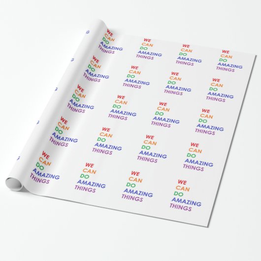 We kunnen verbluffende dingen doen cadeaupapier (Uitgerold)