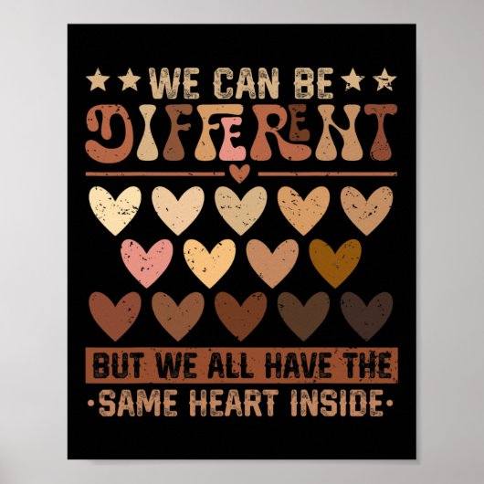 We kunnen verschillend zijn, maar we hebben hetzel poster (Voorkant)