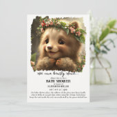 We kunnen vroeg wachten op de babyjongen. kaart (Staand voorkant)