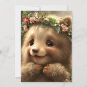 We kunnen vroeg wachten op de babyjongen. kaart (Achterkant)