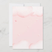 We kunnen vroeg wachten op roze Baby shower uitnod Kaart (Achterkant)