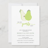 We kunnen vrolijk wachten op Herfst Pear Baby show Kaart (Voorkant)