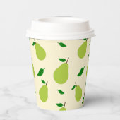 We kunnen vrolijk wachten op Herfst Pear Papieren Bekers (Achterkant)