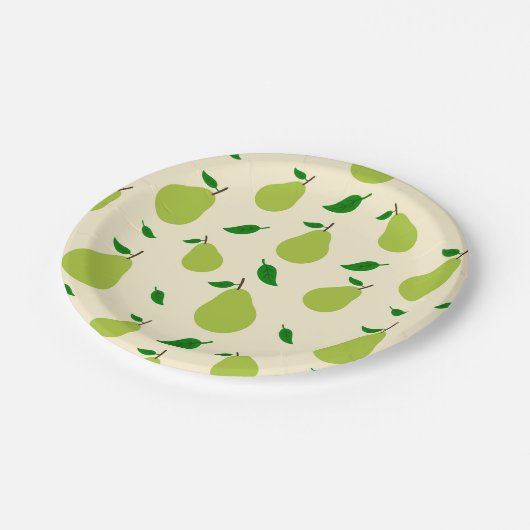 We kunnen vrolijk wachten op Herfst Pear Papieren Bordje (Gekanteld)