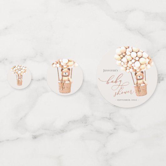 We kunnen wachten. Baby shower Confetti (Voorkanten)