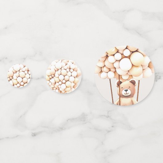 We kunnen wachten. Baby shower Confetti (Achterkanten)