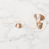 We kunnen wachten. Baby shower Confetti (Achterkanten)