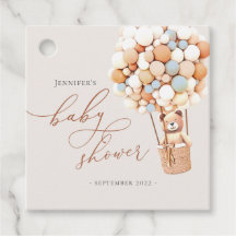 We kunnen wachten. Baby shower Favor Tags