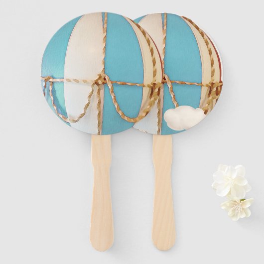 We kunnen wachten. Baby shower Hand Fan Handwaaier (Voorkant en achterkant)