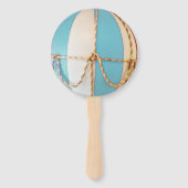 We kunnen wachten. Baby shower Hand Fan Handwaaier (Voorkant)