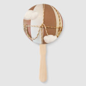 We kunnen wachten. Baby shower Hand Fan Handwaaier (Achterkant)