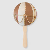 We kunnen wachten. Baby shower Hand Fan Handwaaier (Voorkant)